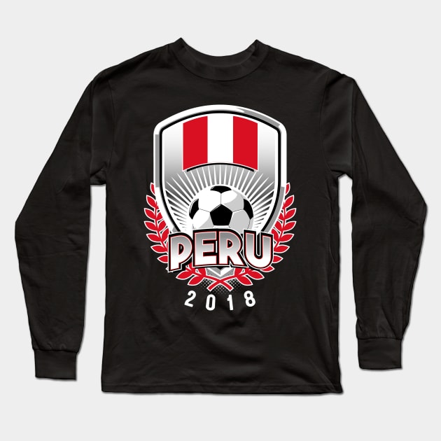 Peru Soccer 2018 Long Sleeve T-Shirt by Styleuniversal